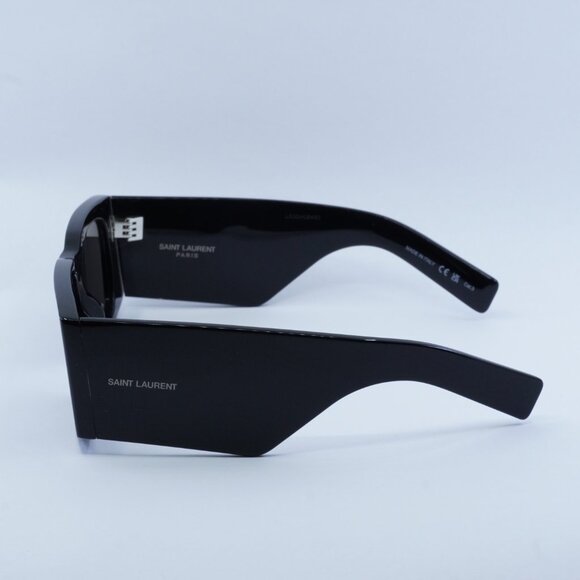 Saint Laurent SL654 001 Square Sunglasses - Black - Picture 12 of 14